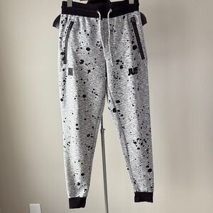 Kids Black and Gray Splatter Joggers